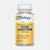 Food Carotene 500mcg - 30 cápsulas - Solaray