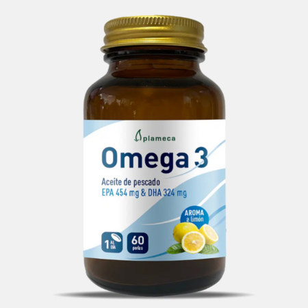 Omega 3 Epa 454mg / DHA 324mg Sabor limón – 60 cápsulas – Plameca