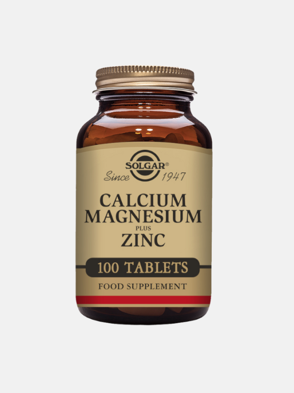 Calcio Magnesio Zinc - 100 comprimidos - Solgar