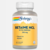 Betaine HCl with Pepsin 250mg - 180 Vegcaps - Solaray