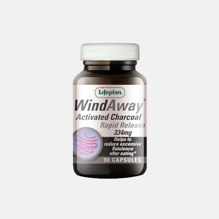 WindAway Activated Charcoal – 90 cápsulas – LifePlan
