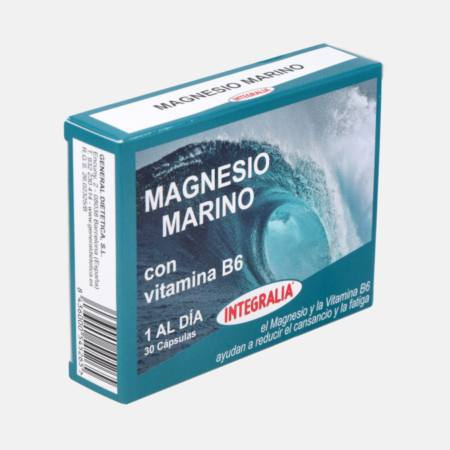 Magnesio Marino + Vitamina B6 – 30 cápsulas – Integralia