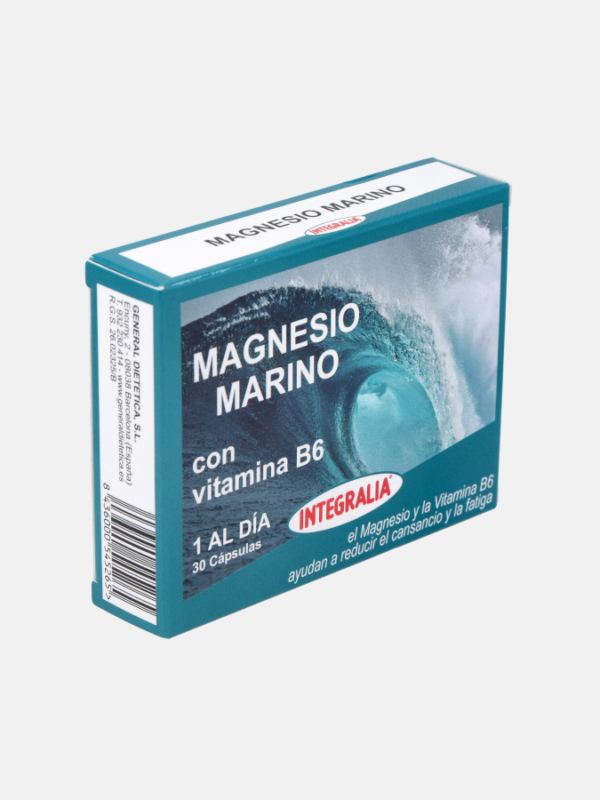 Magnesio Marino + Vitamina B6 - 30 cápsulas - Integralia