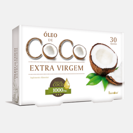 Aceite de Coco Virgen Extra 1000mg – 30 cápsulas – Fharmonat