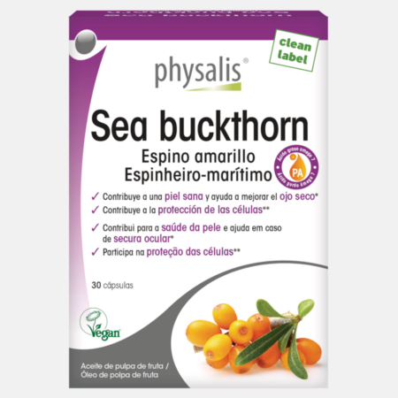Sea Buckthorn Espino amarillo – 30 cápsulas – Physalis