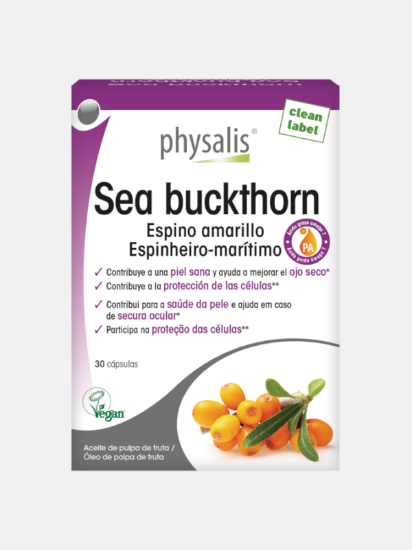 Sea Buckthorn Espino amarillo - 30 cápsulas - Physalis