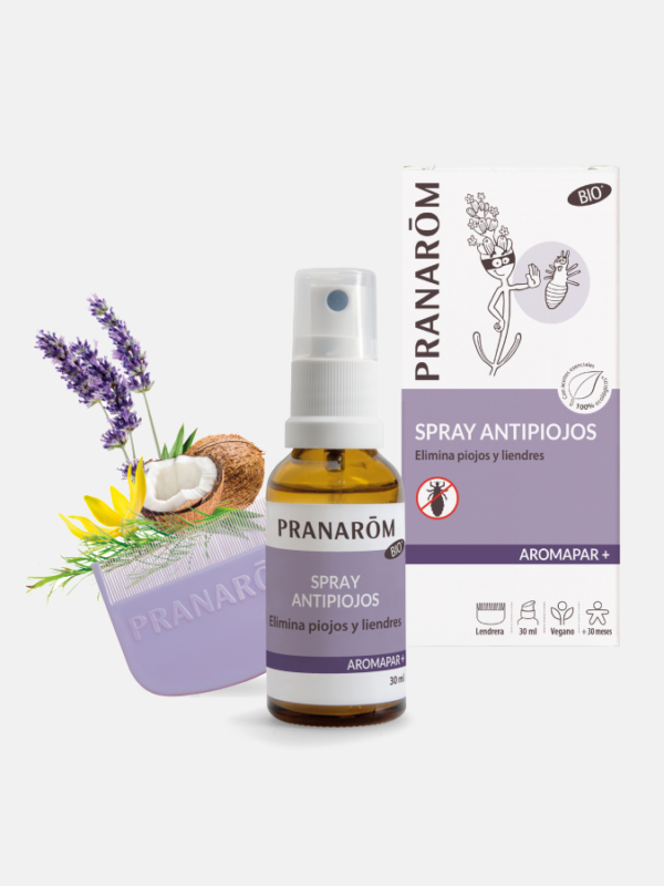 AROMAPAR+ Spray antipiojos BIO - 30ml - Pranarom