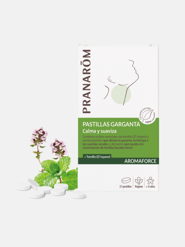 AROMAFORCE Pastillas garganta - 21 tabletas - Pranarom