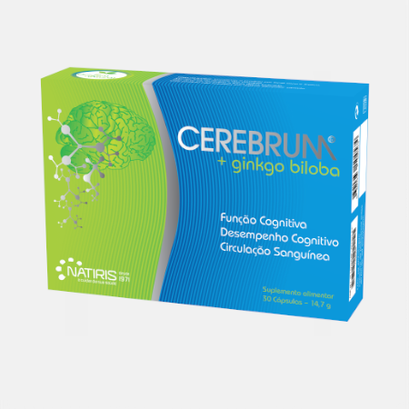 Cerebrum + Ginkgo Biloba – 30 cápsulas – Natiris