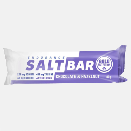 Endurance Salt Bar Chocolate y Avellana – 40g – Gold Nutrition