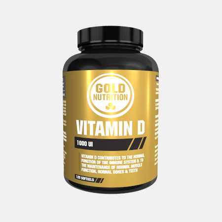 Vitamina D 1000ui – 120 cápsulas – Gold Nutrition