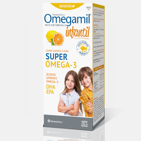 Omegamil Infantil Limón Naranja – 100 mL – Farmodiética