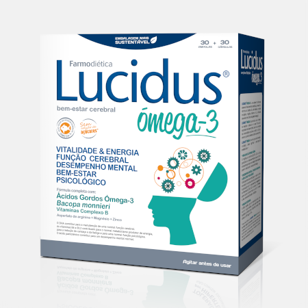 Lucidus Omega 3 – 30 ampollas + 30 cápsulas – Farmodiética