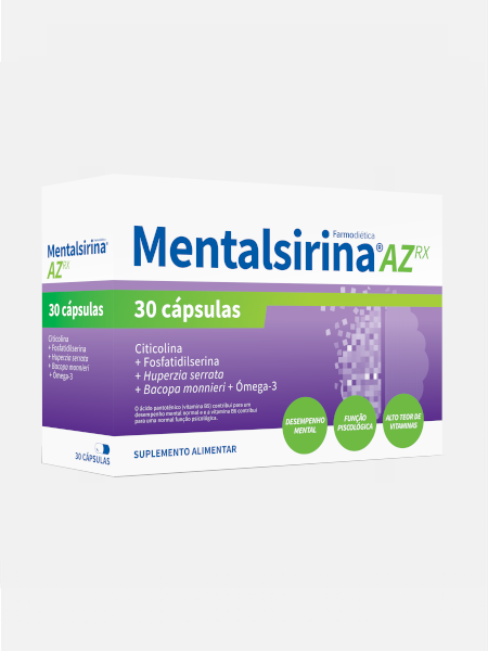 Mentalsirina AZ Rx - 30 cápsulas - Farmodietica