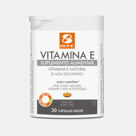 Vitamina E 400UI – 30 cápsulas – Biofil