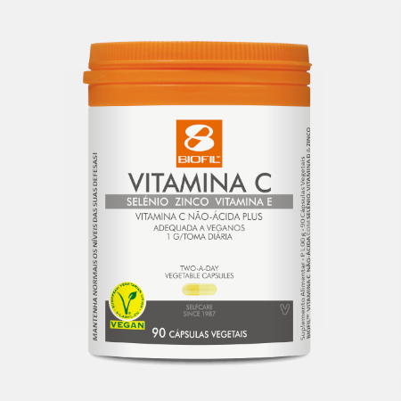 Vitamina C No Ácida Plus – 90 cápsulas – BioFil