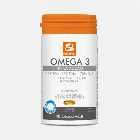 Omega 3 1000mg Triple Acción 35/25 700 – 40 cápsulas – BioFil