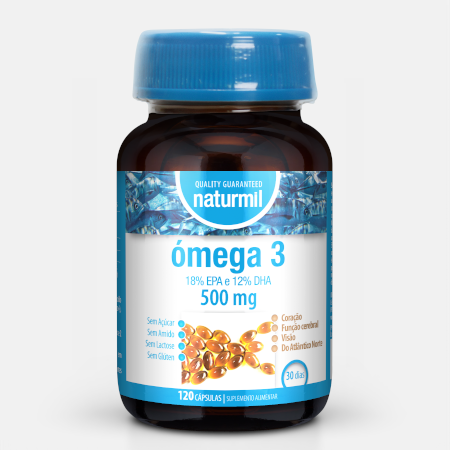 Omega 3 500 mg – 120 cápsulas – Naturmil