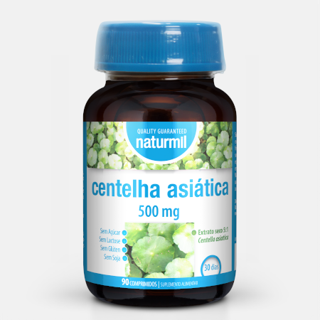 Centella Asiática 500 mg – 90 comprimidos – Naturmil