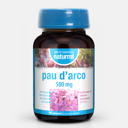 Pau D´Arco 500 mg – 90 comprimidos – Naturmil