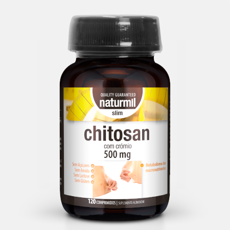 Chitosan 500 mg – 120 comprimidos – Naturmil Slim