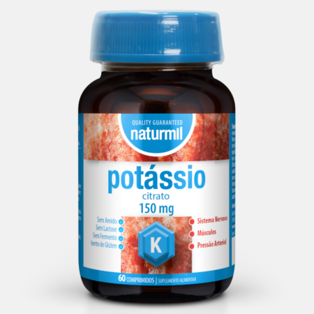 Citrato de potasio 150 mg – 60 comprimidos – Naturmil