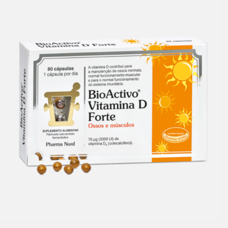 BioActivo Vitamina D Forte – 80 cápsulas – Pharma Nord