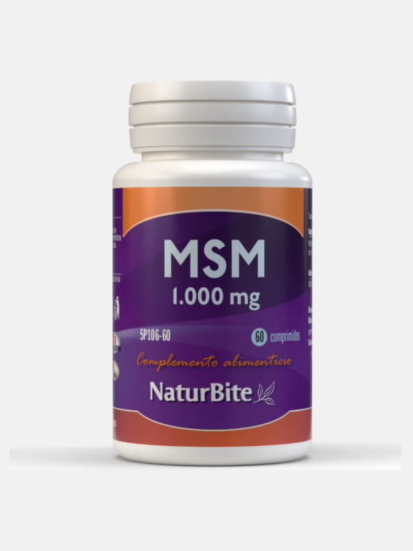 MSM 1000mg - 60 comprimidos - NaturBite