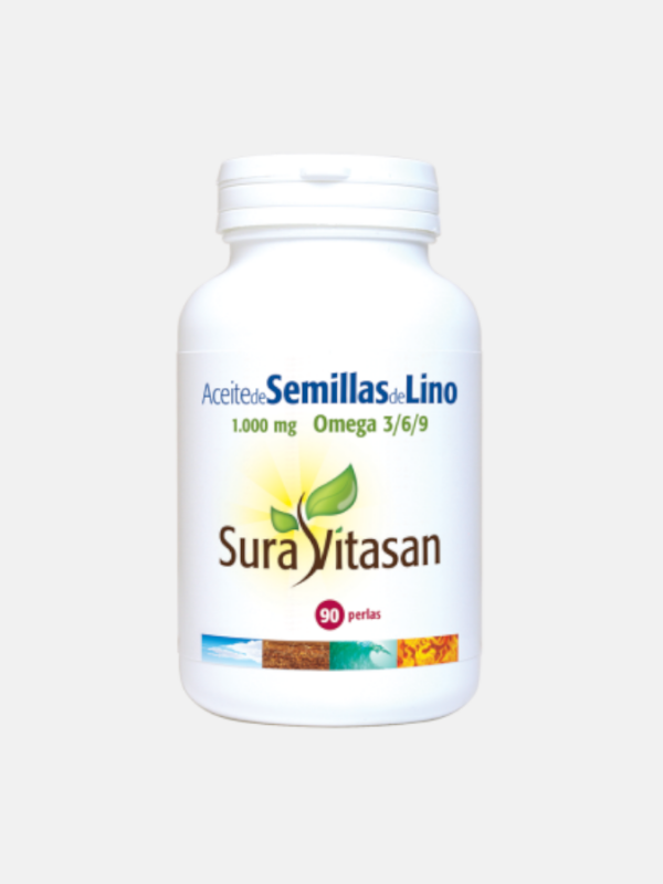 Aceite de Semillas de Lino - 90 Cápsulas - Sura Vitasan