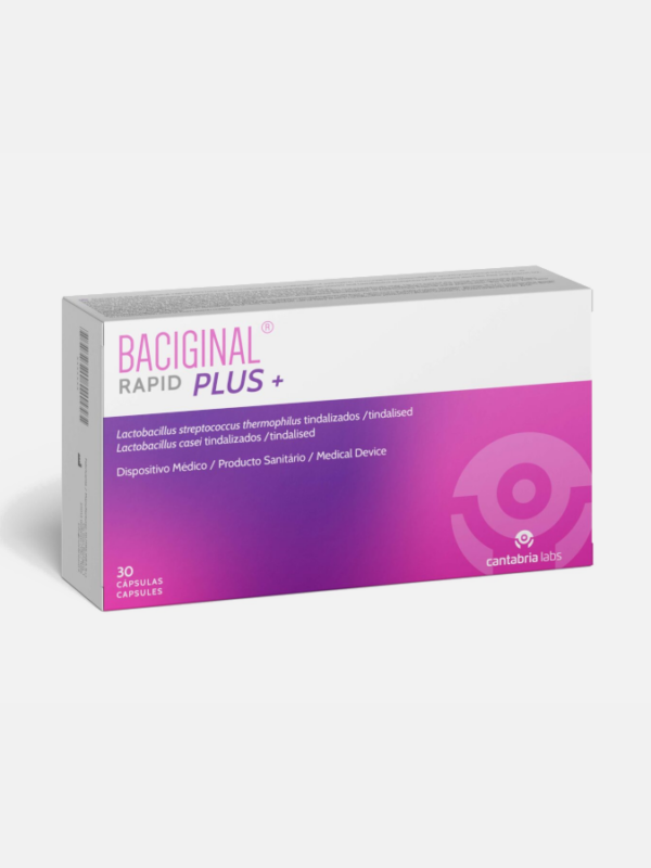 BACIGINAL Rapid Plus - 30 cápsulas - Cantabria Labs