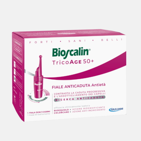 Bioscalin TricoAGE 50+ Anticaída – 10 ampollas