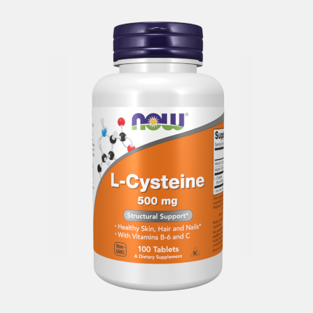 L-Cysteine 500 mg – 100 comprimidos – Now