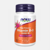 Vitamin D3 2000 IU - 30 cápsulas - Now