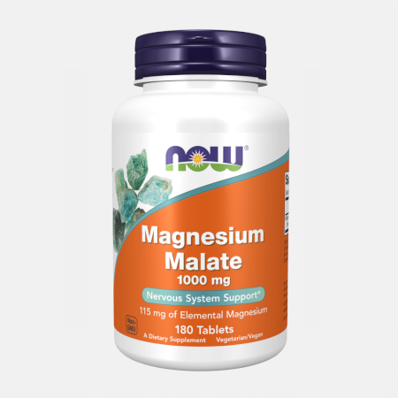 Magnesium Malate 1000 mg – 180 comprimidos – Now