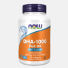 DHA 1000 Fish Oil Brain Support Extra Strength - 90 cápsulas - Now