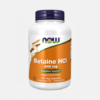 Betaine HCl 648 mg - 120 cápsulas - Now