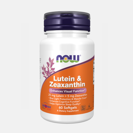Lutein & Zeaxanthin – 60 cápsulas – Now