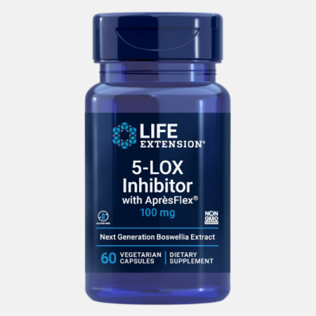 5-LOX Inhibitor with AprèsFlex 100mg – 60 cápsulas – Life Extension