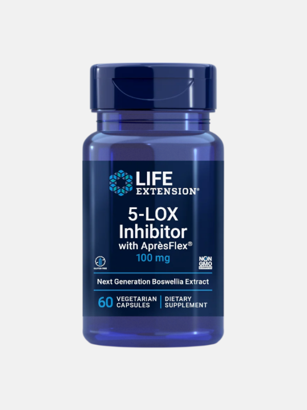 5-LOX Inhibitor with AprèsFlex 100mg - 60 cápsulas - Life Extension