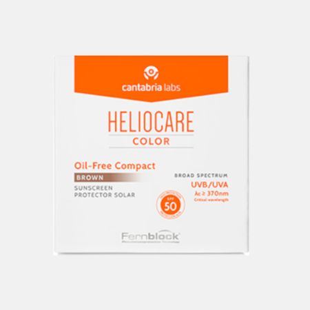 HELIOCARE 360 Compacto Oil-Free SPF 50+ Oscuro – 10g – Cantabria Labs