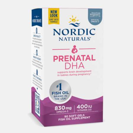 Prenatal DHA Unflavored – 90 softgels – Nordic Naturals