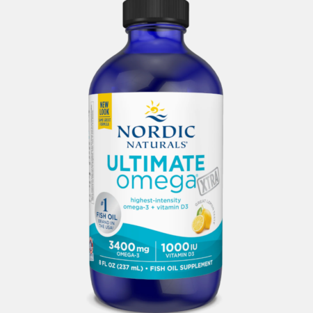 Ultimate Omega Xtra 3400mg Lemon – 237ml – Nordic Naturals