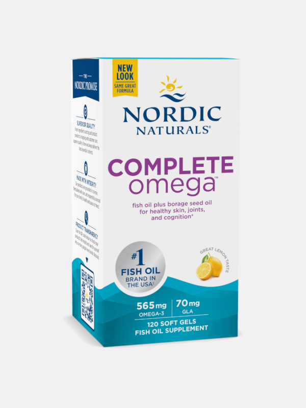 Complete Omega 565mg Lemon - 120 softgels - Nordic Naturals