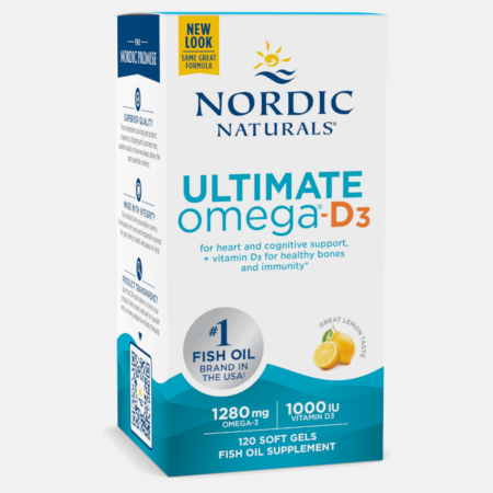 Ultimate Omega-D3 Lemon – 120 softgels – Nordic Naturals