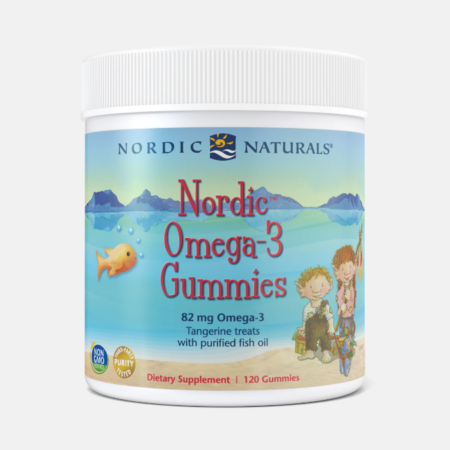Nordic Omega-3 Gummies Tangerine – 120 gomas – Nordic Naturals