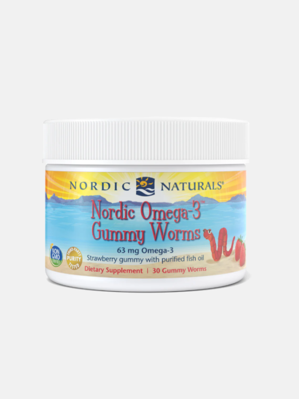 Nordic Omega-3 Gummy Worms - 30 gomas - Nordic Naturals