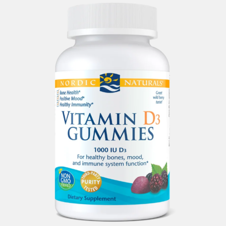 Vitamin D3 Gummies Wild Berry – 120 gomas – Nordic Naturals