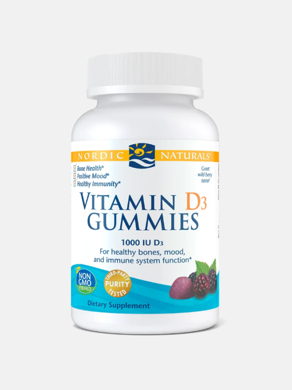 Vitamin D3 Gummies Wild Berry - 120 gomas - Nordic Naturals
