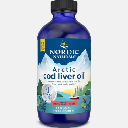 Arctic Cod Liver Oil Strawberry – 237ml – Nordic Naturals