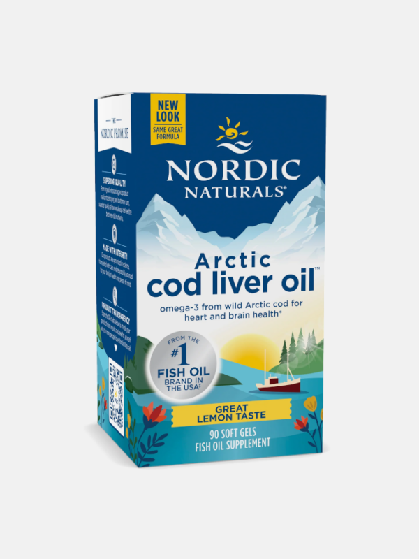 Arctic Cod Liver Oil Lemon - 90 softgels - Nordic Naturals
